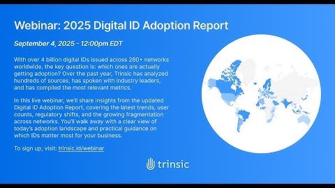 2025 Digital ID Adoption Report Webinar