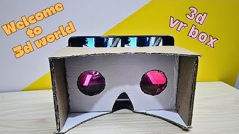 How to Make a VR Box with cardboard | DIY 3d VR headset easy #vr #science