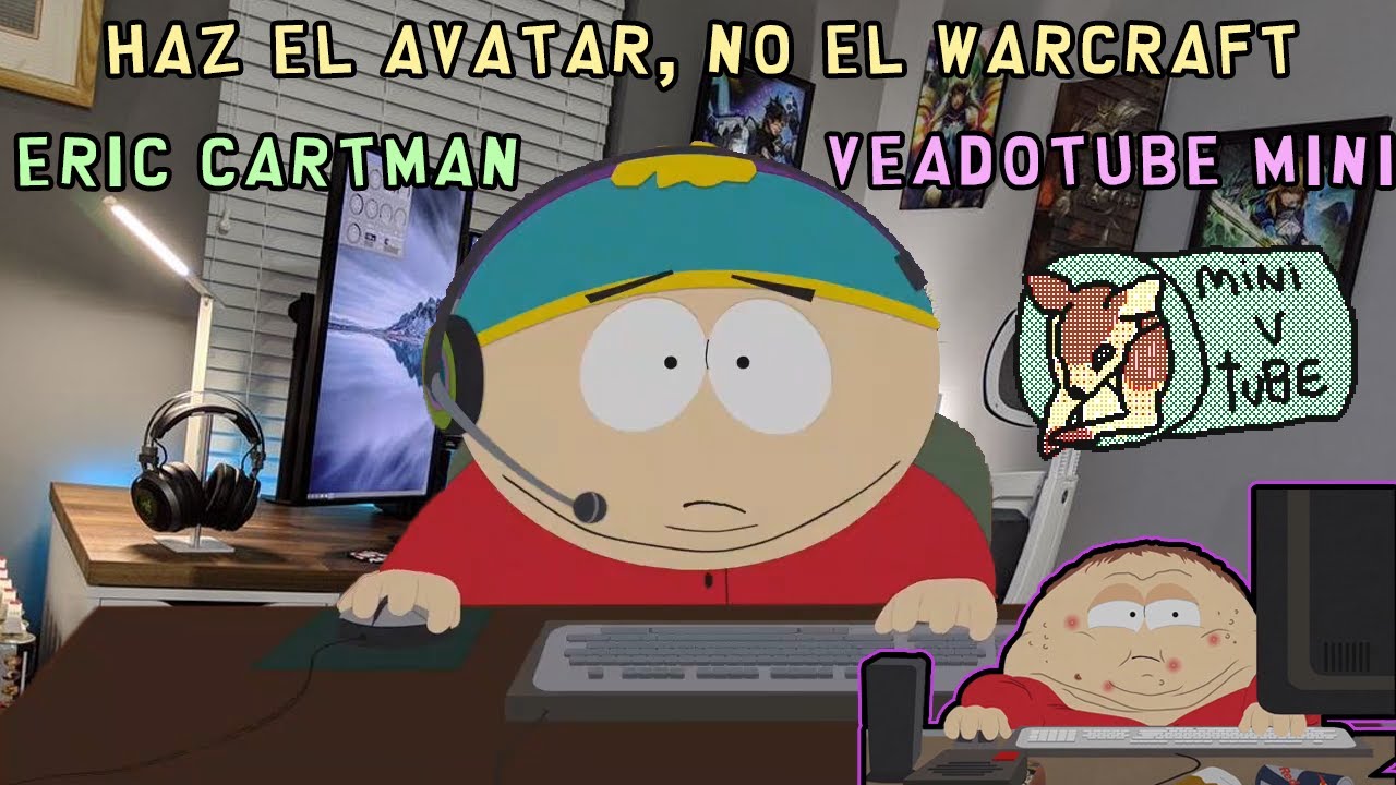 Avatar de Eric Cartman jugando Warcraft para veadotubemini YouTube
