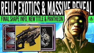 Destiny 2: NEW EXOTIC LOOT & BRAVE TITLE! Final Shape GAMEPLAY, Weekly Pantheon, Maps, Char Editor