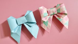 蝴蝶結摺紙教學 Origami ribbon bow簡單版