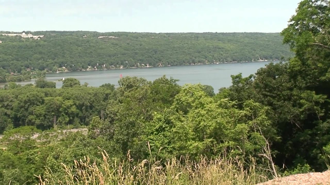 Quick glimpses outward from Sunset Park in Cayuga Heights near Cornell