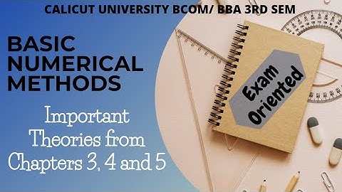 Calicut University 3rd sem Bcom BBA BNM important Theory portions from 3rd, 4th and 5th chapters