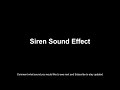 Siren Sound Effect