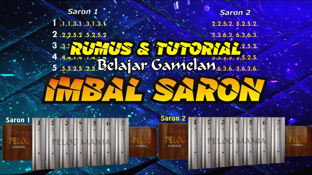 Rumus Dasar Belajar Gamelan Imbal Saron