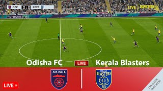 LIVE | Odisha FC vs Kerala Blasters • ISL 23/24 Full Match - Video Game Simulation