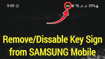 How To Remove KEY  SYMBOL on SAMSUNG Phone in Notification Bar | Remove Key Sign from SAMSUNG Mobile