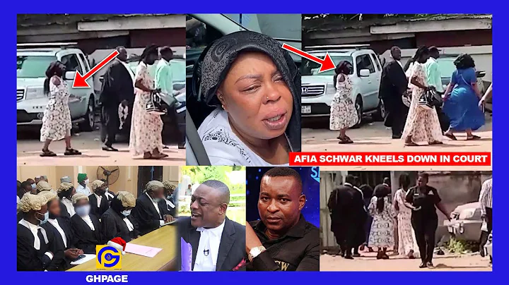 Afia Schwar goes to court Today; Kneels down to be...