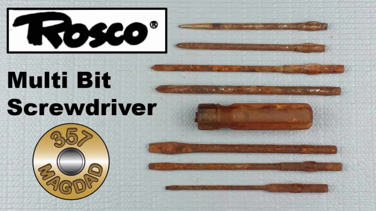 Hand Tool Restoration Rosco Multi Bit Screwdriver YouTube