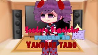Yandere Simulator reacts to Yandere Taro [] Yandere Taro AU [] TW! [] credits in desc. []