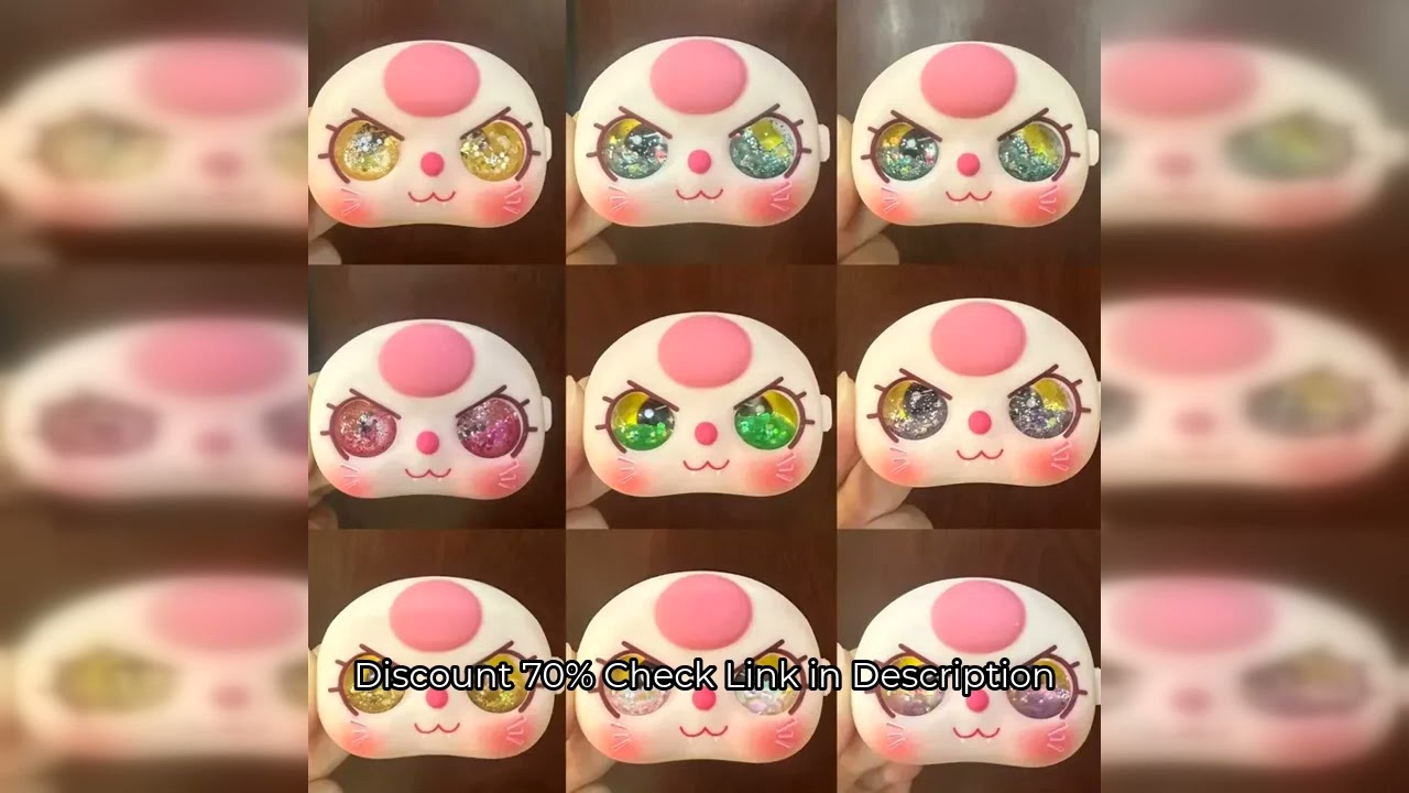 100 Baby Three Year Old Handmade Diy Doll Eye Accessories Kitten Face Shell Flowing Sand Macaron Eye