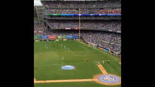 Yankee Baseball Stadium transformed into a beautiful Football Stadium