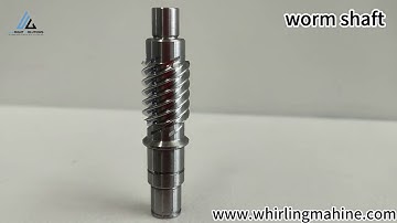 this video show you how to make the worm shaft on the whirling machine.