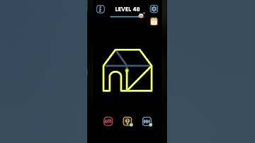 one line draw puzzle level 48 #ammycandycrush #mobilegames #puzzlegames #gameplay #shorts