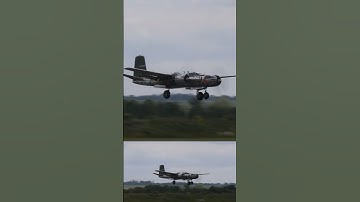 Douglas A-26C Invader arriving at Duxford today