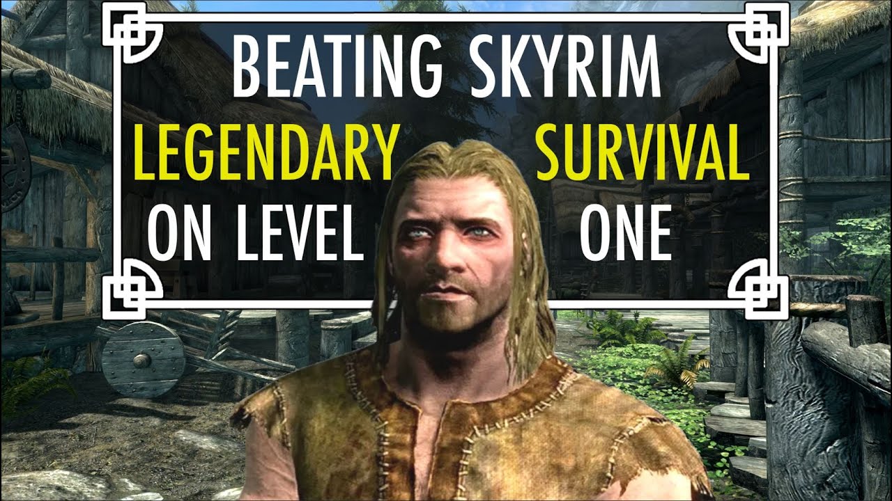 I Beat Skyrim Legendary Survival… Without Leveling Up Once