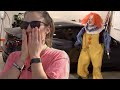 Scary Creepy Clown Breaks in Our House and Tries Smashing Car Window
