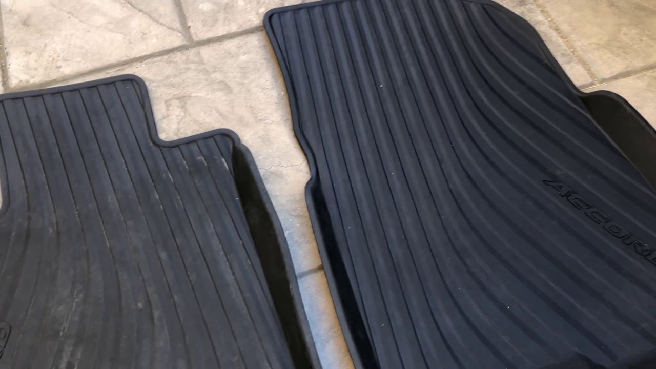 2019 Honda Accord Oem All Season Floor Mats Youtube