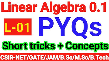 CSIR NET MATHEMATICS : November 2020, Linear Algebra, Part-B questions , Part-01