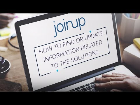 Joinup: How to find or update solutions