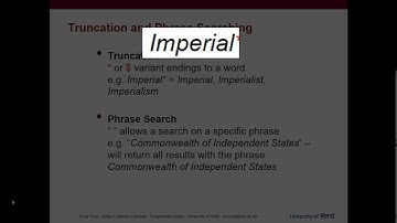 PolIR Boolean:: Truncation & Phrase Searching