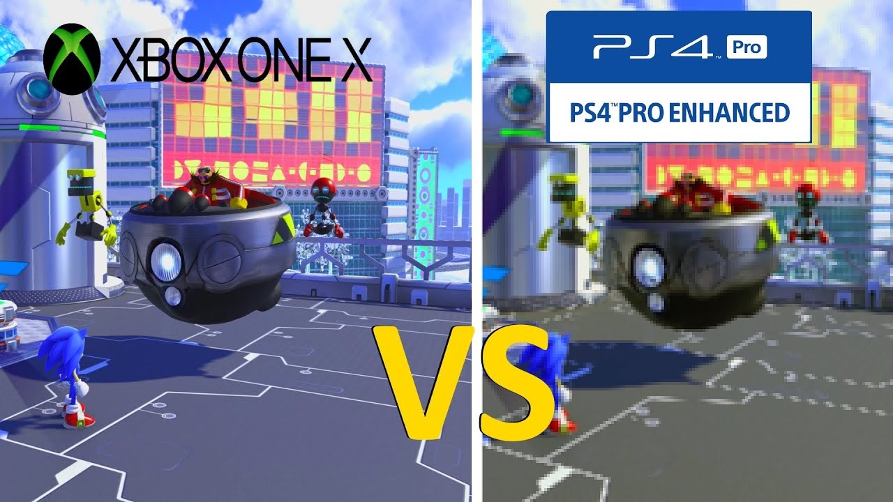 Sonic Forces Graphics Comparison: Xbox One X Vs PS4 Pro - YouTube
