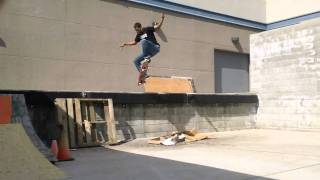 Ollieing big loading dock