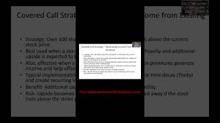 Financial analysis - Options, covered calls, part 2 #videos #financialliteracy #shorts