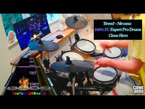'Breed' - Nirvana 100% FC Expert Pro Drums (Clone Hero)