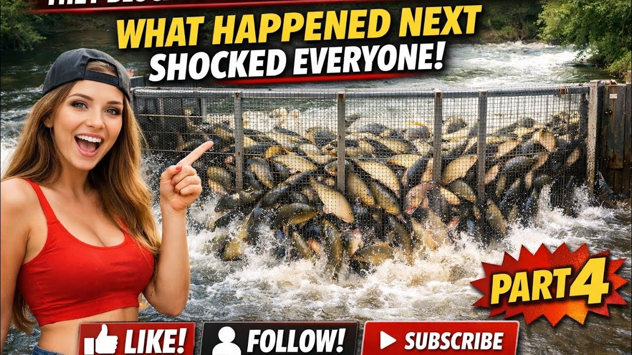 ✅ They Blocked the Stream With a Giant Trap… What Happened Next Shocked Everyone! 😳🐟