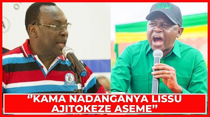 MSIGWA AWAVUA NGUO CHADEMA, ATAJA KILA KITU PESA ZA CHADEMA ZINAPOENDA''KAMA NADANGANYA LISSU ASEME.