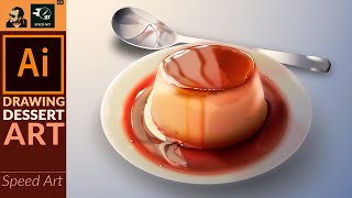 Dessert Artwork in Adobe Illustrator | Speed Art