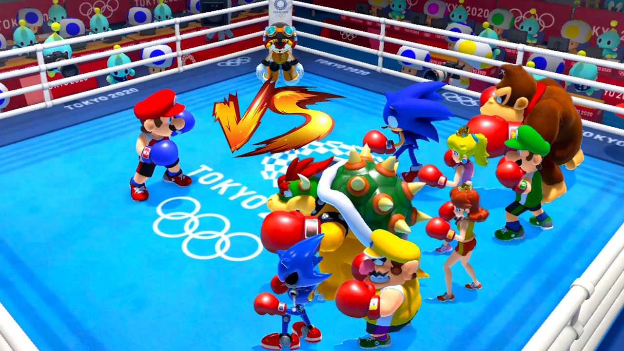 Mario vs All in Tokyo 2020 Olympic Boxing ( Verry Hard )