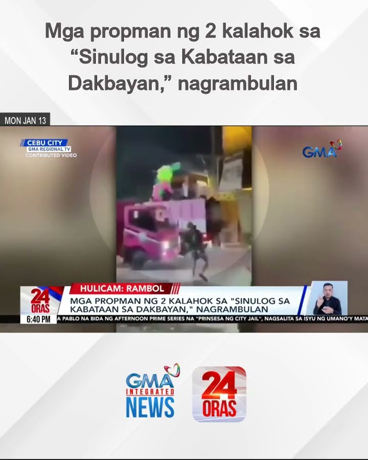Mga propman ng 2 kalahok sa “Sinulog sa Kabataan sa Dakbayan,” nagrambulan | 24 Oras