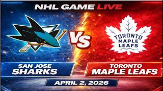 San Jose Sharks VS Toronto Maple Leafs| NHL Live Stream &amp; Interactive Chat
