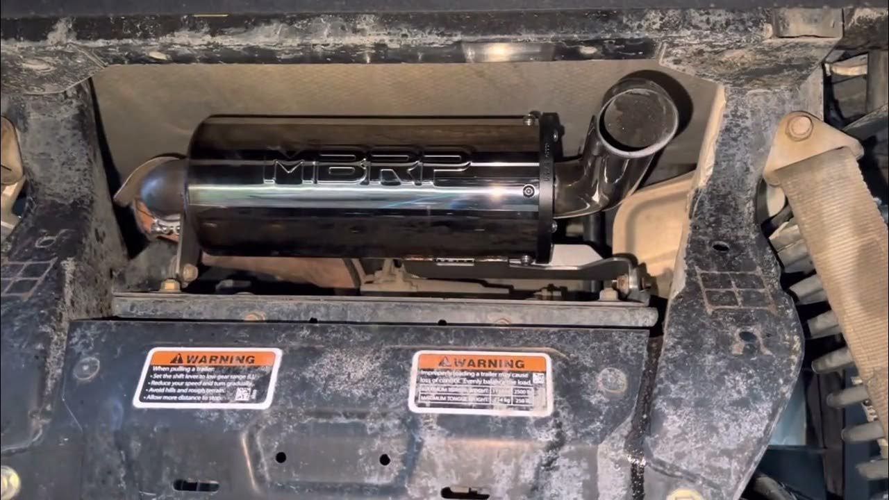 MBRP exhaust install 2021 Can Am Defender Limited YouTube