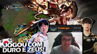 NINJAKIWI DEU UM QUADRAKILL com GENG DURO e HLE ZEUS no TIME - SAGA TOP 1 KR