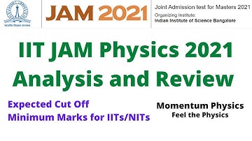 IIT JAM Physics 2021 || Analysis & Review || Expected Cut Off || Minimum Marks for IITs/NITs