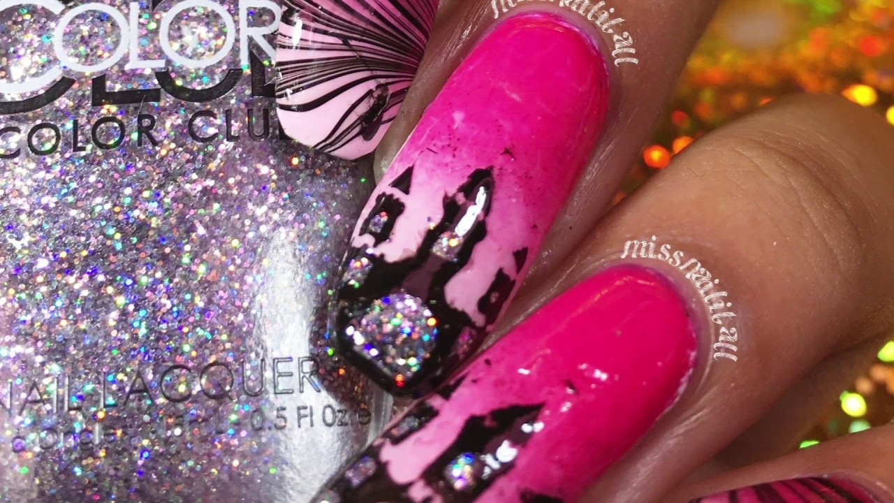 Pretty In Pink PRINCESS Nails!! |  Missnailitall