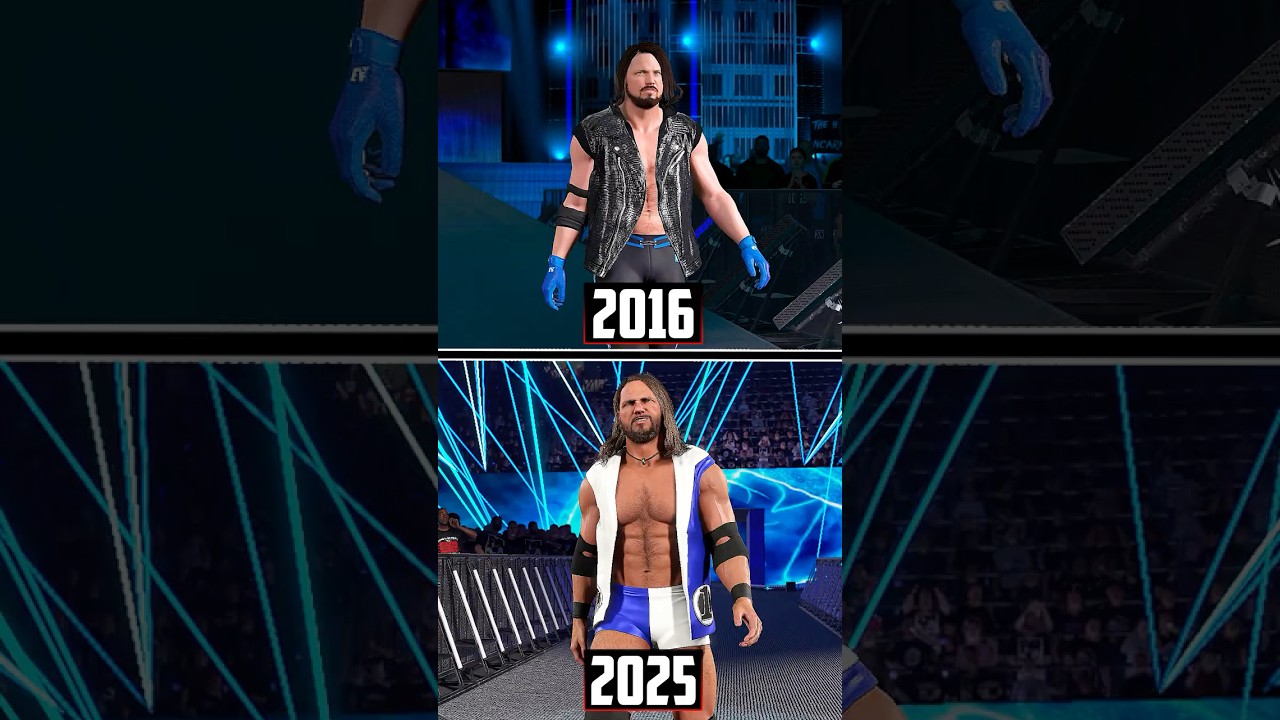 AJ Styles Evolution in WWE Games! WWE 2K17 to WWE 2K25