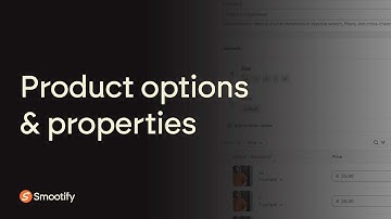 Product Options & Custom properties | Webflow and Shopify, connected! Smootify!