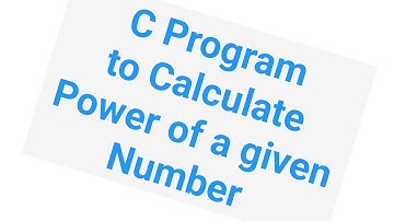 C program to calculate power of a given number ! Calculator power of a given number c programming