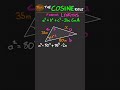 COSINE Rule to find a LENGTH #trigonometry #maths #revision #trig