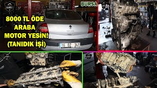 2008 RENAULT MEGANE 2 1.4 16 VALF MOTOR REKTİFİYE (Blok Çatlak Yağa Su Karıştırmış!)