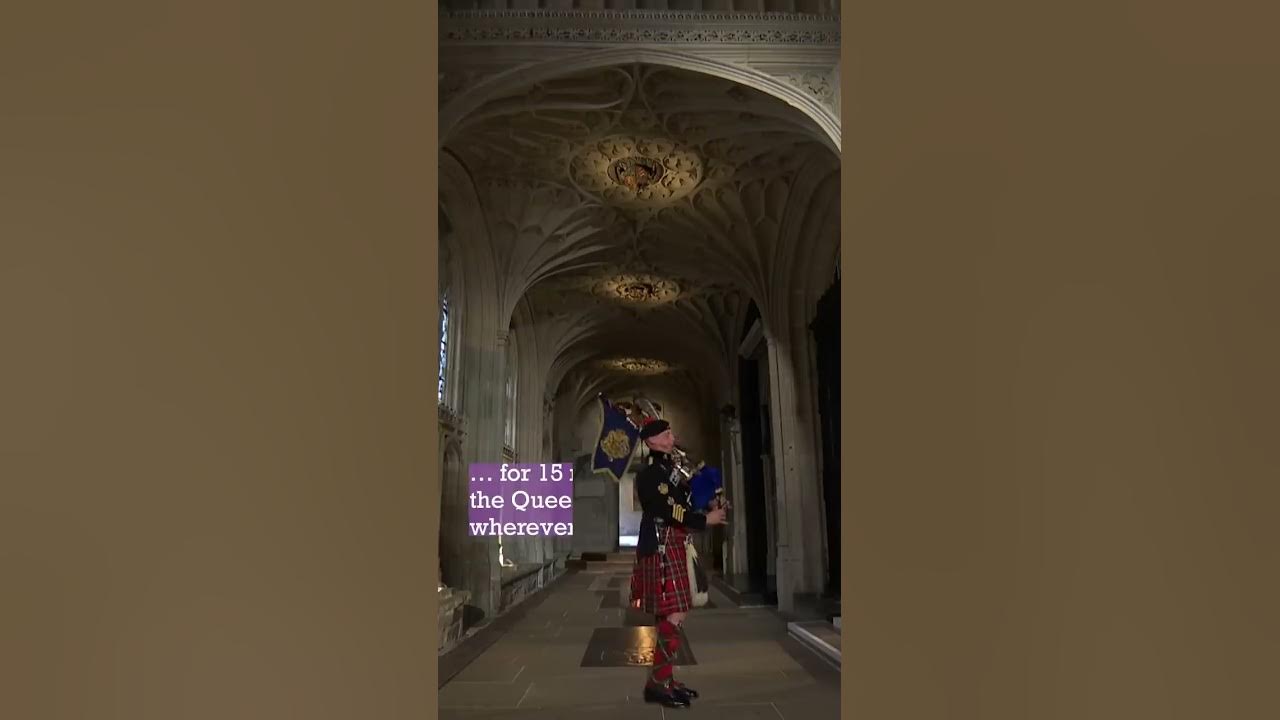The Queen's Personal Piper Plays her to Rest