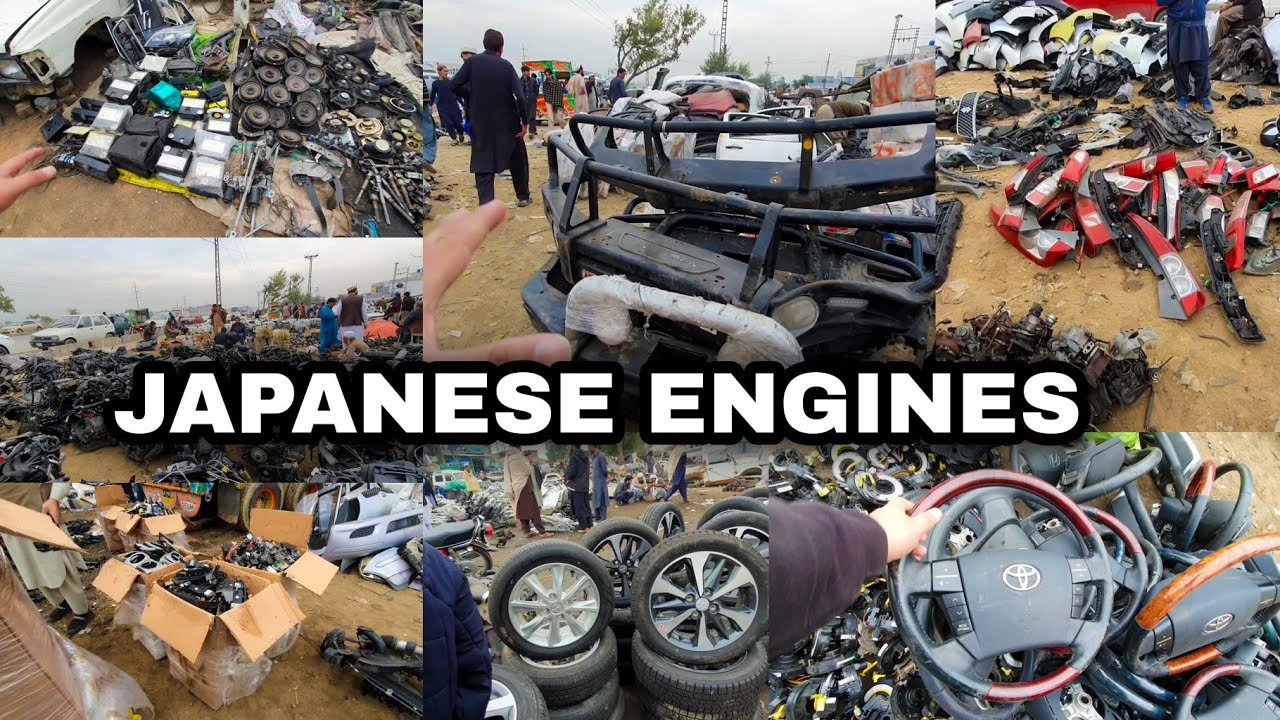 2023 STOCK JAPANESE ENGINES AND BODY PARTS CONTAINERS SCRAP MARKET RAWALPINDI