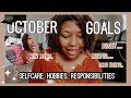 OCTOBER goals: budget, books, date nights + MORE