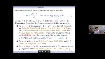 Florica Cirstea--Existence of singular solutions to elliptic eqns with critical Hardy-Sobolev growth