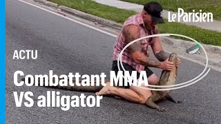 Floride Un Combattant De Mma Capture À Mains Nues Un Alligator De 2 40 Mètres