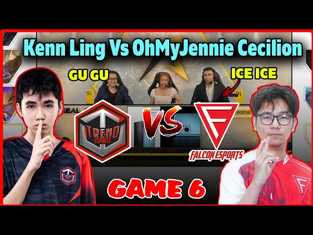 Kenn Ling Vs OhmyJennie Cecilion  | Falcon Esports Vs Trend Esports Game 6 [ Grand Final ] Real Cup class=